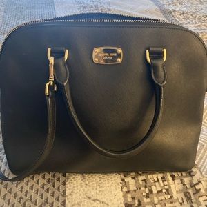 Michael Kors Black purse. Removable cross body strap.